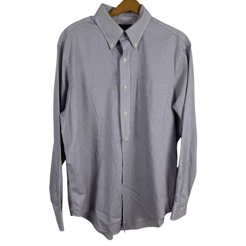 Lauren Ralph Lauren Men Button Up Shirt Size 34/35 Classic Non Iron